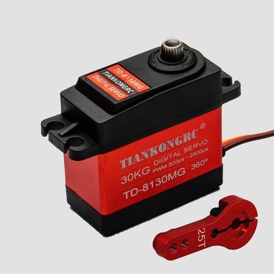 Good price TIANKONGRC TD-8130MG 4.8V - 8.4V 180 Degrees 30KG Digital Metal Gear Waterpoof Servo Motor For RC Models, Robots online