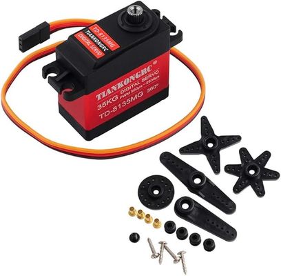Good price TIANKONGRC TD-8135MG 35KG 360 Degree Continuous Rotation Servo Digital Coreless 500μs-2500μs Large Torque Metal Gear for DIY Robot Robotic RC Model online