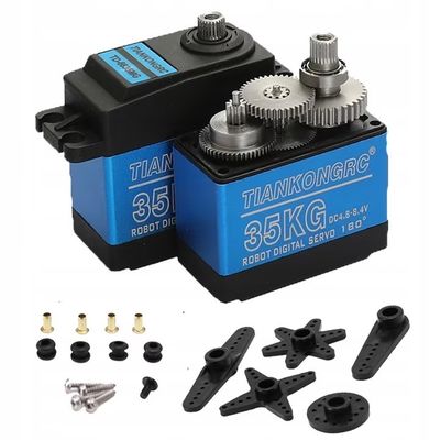 Good price TIANKONGRC TD-6635MG 35KG  4.8-8.4V Metal Gear Digital Servo Motor for RC Robot Smart Car online