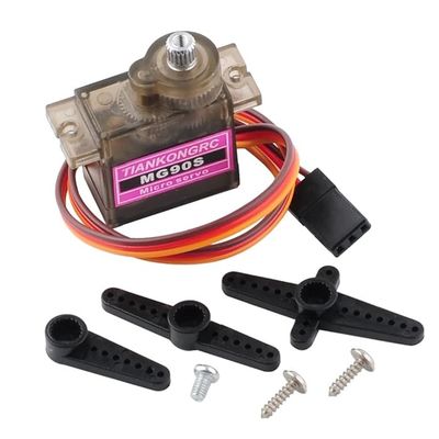 Good price TIANKONGRC MG90S  9g  Aluminum Gear Servo Motor Micro Servo For RC Airplane Robot DIY Project Parts.(Equipped Mechanical Limit) online